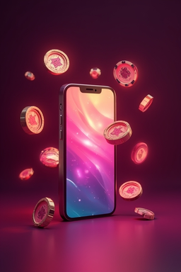 Smartphone with casino app